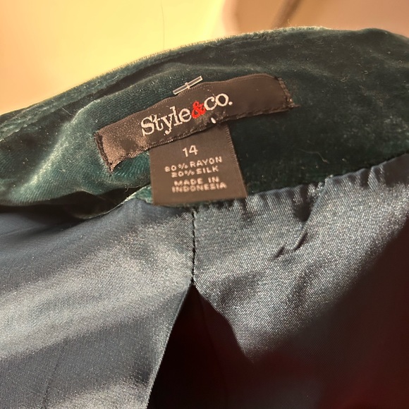 Style & Co Velvet Jacket - Picture 5 of 5